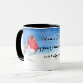 Robins Aquarell hinzufügen Tasse (Vorderseite Links)