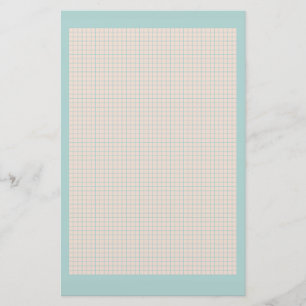 Robins blaues und rosa Gitterbriefpapier Eies Briefpapier
