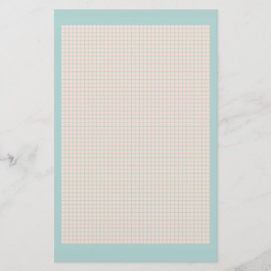 Robins blaues und rosa Gitterbriefpapier Eies Briefpapier (Vorderseite)