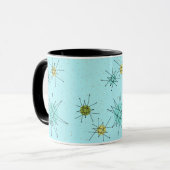 Robin's Egg Blue Atomic Sternexplosion Tasse (Vorderseite Links)