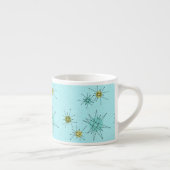 Robin's Egg Blue Atomic Sternexplosionen Espresso Espressotasse (Rechts)