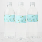 Robin's Egg Blue Atomic Sternexplosionen Flasche E Wasserflaschenetikett (Flaschen)