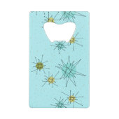 Robin's Egg Blue Atomic Sternexplosionen Flaschenö Geldbeutel Flaschenöffner (Vorderseite)