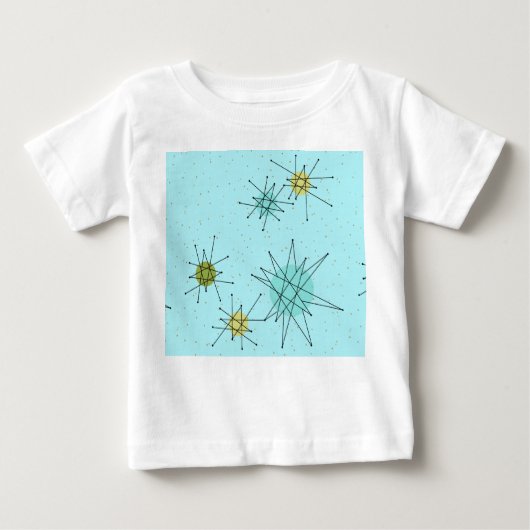 Robin's Egg Blue Atomic Sternexplosionen Tutu Body Baby T-shirt (Vorderseite)