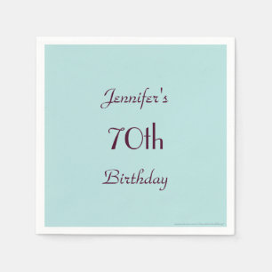 Robins Egg Blue Birthday Party Minimalistisch Pape Serviette