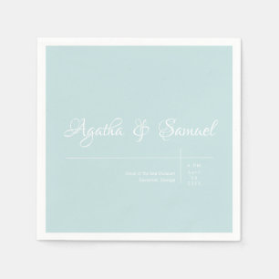 Robin's Egg Blue Classic Wedding Reception Napkins Serviette