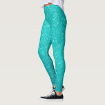 Robin's Egg Blue Cyan Aquamarin Ombre Glitzer Leggings<br><div class="desc">Dieses Design kann durch Auswahl der Option Design bearbeiten personalisiert werden. Sie können auch auf andere Gegenstände übertragen. Kontaktieren Sie mich unter colorflowcreations@gmail.com oder nutzen Sie die Chat-Option oben auf der Seite, wenn Sie dieses Design auf einem anderen Produkt haben möchten oder Hilfe bei diesem Design benötigen. Der Blick auf...</div>