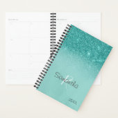 Robin's Egg Blue Glitzer Sparkle Jährliche Monogra Planer (Anzeige)