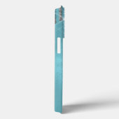 Robins Egg Blue Glitzer Tropfen Case-Mate iPhone Hülle (Rückseite / Rechts)