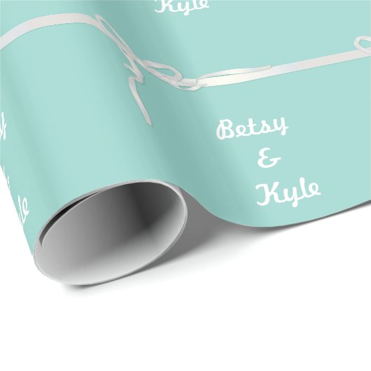 Robin's Egg Blue Jewelry Box Geschenkpapier (Rolleneckpunkt)