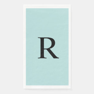 Robin's Egg Blue Mit Monogramm Paper Handtuch Serviette
