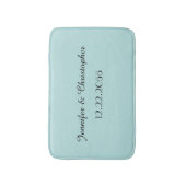 Robins Egg Blue Personalisiert Plush Bath Mat Badematte (Vorderseite Vertikal)