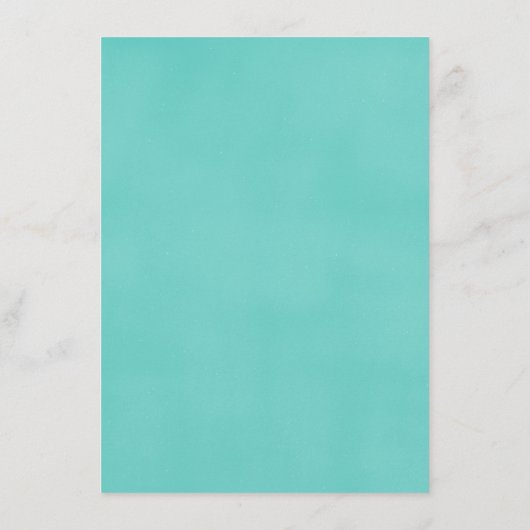 Robin's Egg Blue Poster Style Directions Card Begleitkarte (Rückseite)