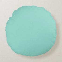 Robin's Egg Blue Round Pillow Rundes Kissen