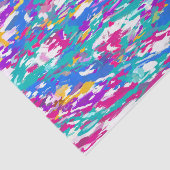 Robin's Egg Blue und Fuchsia Spin Art. 3987 Seidenpapier (Ausschnitt)