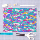Robin's Egg Blue und Fuchsia Spin Art. 3987 Seidenpapier (Handwerk)