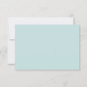 Robin's Egg Blue Wedding Einladung Save the Date (Rückseite)
