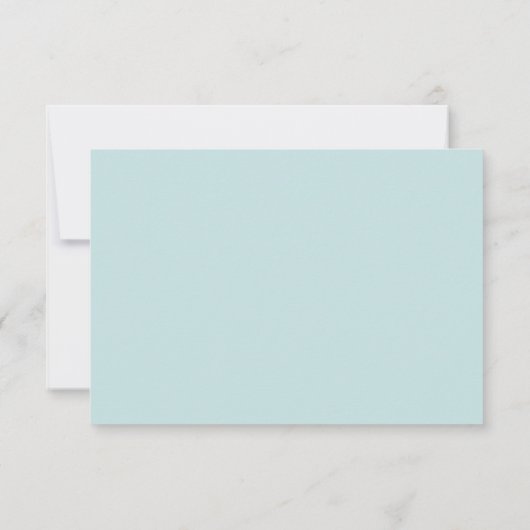 Robin's Egg Blue Wedding Einladung Save the Date (Rückseite)