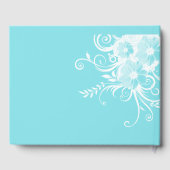 Robins Egg Blue Wedding Guest Book Gästebuch (Rückseite)
