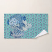 Robin's Egg Blue & White Ginger Jars Badhandtuch Set (Handtuch)