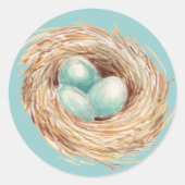 Robin's Egg Nest Blue Sticker (Vorderseite)