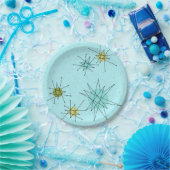 Robins Ei-blaue AtomSternexplosion-Papierplatte Pappteller (Party)