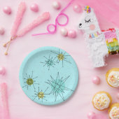 Robins Ei-blaue AtomSternexplosion-Papierplatte Pappteller (Party)