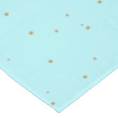 Robins Ei-blaue AtomSternexplosion-Tischdecke Tischdecke (Schrägansicht)