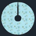 Robins Ei-blauer AtomSternexplosion-Baum-Rock Polyester Weihnachtsbaumdecke<br><div class="desc">Dieses Robins Ei-kennzeichnet blaues Iconic AtomSternexplosion-Weihnachtsbaum-Rockmuster iconic AtomSternexplosionen. Das ist recht! Die alte Schule, farbiger Hintergrund des Eies des Rotkehlchens Blau mit Goldtupfen ist- der perfekte Hintergrund für den vibrierenden Türkis, den beruhigenden Sellerie und farbigen die Kreise des kitschy Birnengrüns. Die Stellen der Farbe werden sporadisch in verschiedene Größen mit...</div>