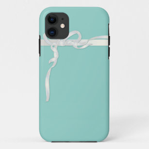 Robins Ei-blaues Schmuckkästchen mit weißem Band Case-Mate iPhone Hülle
