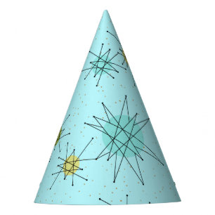 Robin's Ei Blue Atomic Sternexplosionen Party Hat Partyhütchen