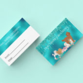 Robin's Ei Blue Hund Erwachsenenkarte Visitenkarte