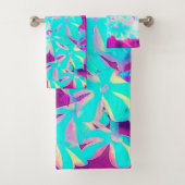 Robin's Ei Blue Peppermint Drehung Phlox Blume Badhandtuch Set (Insitu)