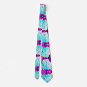 Robin's Ei Blue Peppermint Drehung Phlox Blume Krawatte (Rückseite)