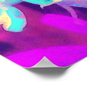 Robin's Ei Blue Peppermint Drehung Phlox Blume Poster (Ecke)