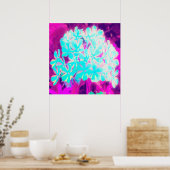 Robin's Ei Blue Peppermint Drehung Phlox Blume Poster (Küche)