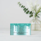 Robin's Ei Blue Tropfens Metal sehen einzigartig a Visitenkarte (Stehend Vorderseite)