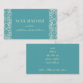 Robins Ei-Damast Visitenkarte (Vorne/Hinten)