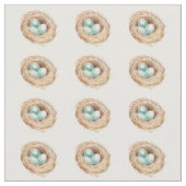 Robins Ei-Nest-Vogel-Gewebe Stoff (Nahaufnahme)