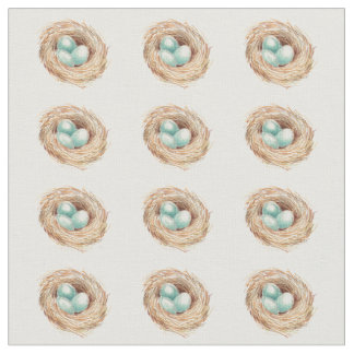 Robins Ei-Nest-Vogel-Gewebe Stoff