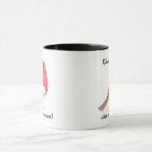 Robins erscheinen, wenn die Liebsten nahe sind! Tasse (Zentrum)