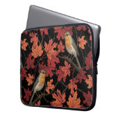 Robins in maple tree laptopschutzhülle (Vorderseite Links)