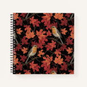 Robins in maple tree notizblock (Vorderseite)