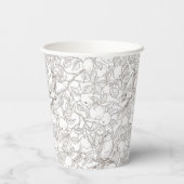 Robins in the apple tree/umber and white pappbecher (Rückseite)