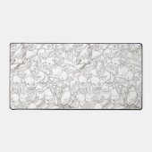 Robins in the apple tree/umber and white schreibtischunterlage (Vorderseite)