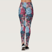 Robins in the garden 3 leggings (Rückseite)