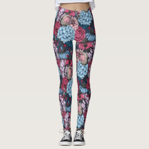 Robins in the garden 3 leggings