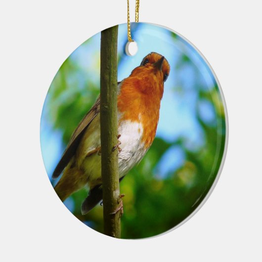 ROBINS KERAMIKORNAMENT (Links)