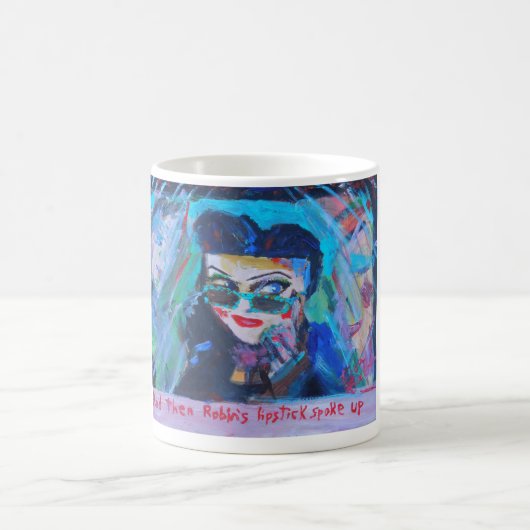 Robins Lippenstift-Kaffee-Tasse Kaffeetasse (Mittel)
