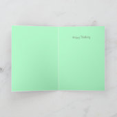 Robins mit Blueberries und Birdhouse Art Karte (Innenseite)